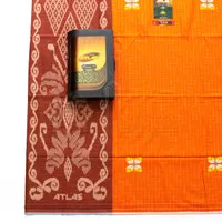 Sarung Atlas Premium 770 Songket CP Orange - Orange A