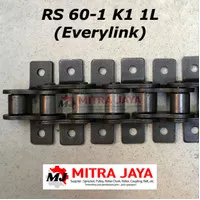 RS 60 - 1 K1 1L ROLLER CHAIN SINGLE EVERYLINK RANTAI KUPING EVERY LINK