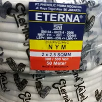 Kabel NYM ETERNA 2x2.5 @50 Meter