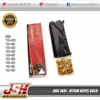 Jari Jari Jeruji Ruji Motor Hitam Nepel Gold Ring 14 16 17 18 Lengkap