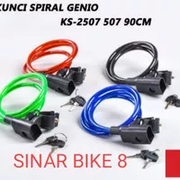 Kunci Sepeda Spiral Kecil Genio 90cm