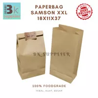 Paperbag Coklat Jumbo 50pcs / Paperbag Samson XXL