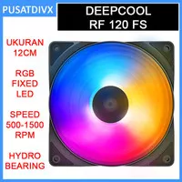 DEEPCOOL RF 120 FS RGB LED RF120FS FAN KIPAS CASING 12CM 120MM PC PWM