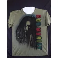 Baju Airbrush Bob Marley (Pria/Wanita)