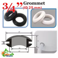 Grommet 3/4" / Gromet Hidroponik Dutch Bucket / Grommet Hidroponik