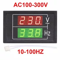 voltmeter volt meter digital ac 100v-300v 10hz - 100hz frekuensi hz