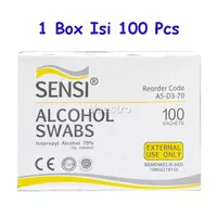 Sensi Alcohol Swab Tisu Alkohol Swabs Pads Tissue Sensi