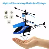 Helicopter Flying Drone Hand Sensor Mainan Helikopter Terbang Magic