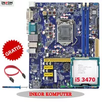 Motherboard Mainboard Mobo H61 LGA 1155 Foxconn + i5 3470