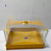 Kotak Hantaran Mika Tile Gold 1Set Isi 4BOx