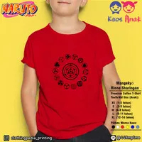 Kaos Baju Anak Kaguya Mangekyou Rinne Sharingan Naruto Boruto T-Shirt