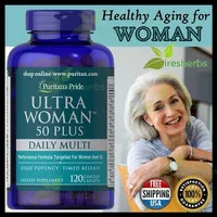 120 Tab Multivitamin Multi Vitamin ULTRA WOMAN IMPOR 50 PLUS AMERIKA