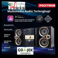 Polytron Mini Hifi XL2910 Compo Tape Dvd Usb Radio Karaoke Bluetooth