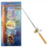 SET Alat Pancing Pena Pen Fishing Rod Set Tongkat Joran Ikan Portable