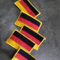 flag tab sepasang untuk seragam flecktarn jerman