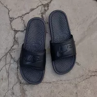 Sandal Nike Bennasi Full Black Just Do It Original