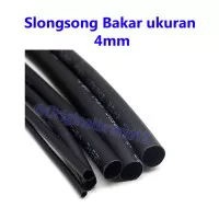 Selongsong Bakar Kabel 4mm pelindung kabel bakar heatshrink 4mm