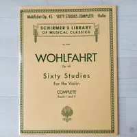 Buku Biola Franz Wohlfahrt: 60 Studies Op.45 for Violin (Book 1 & 2)