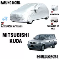 Sarung Mobil MITSUBISHI KUDA Silver POLOS Body Cover Kuda PREMIUM