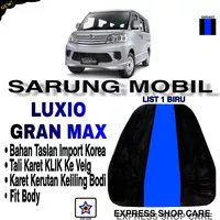 Sarung Mobil LUXIO GRAND MAX List Single BIRU Cover Body Luxio PREMIUM