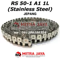 RS 50 A1 1L SS ROLLER CHAIN SINGLE STAINLESS JEPANG RANTAI KUPING