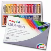 Pentel Oil Pastel Crayon 50 Colors Krayon Warna Berkualitas