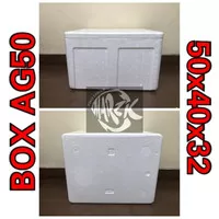 BOX AG50 STYROFOAM 50x40x32 / ICE BOX / BREEDING /STEROFOAM