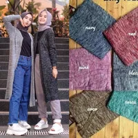 Long Twist Cardy Knit Cardigan Rajut Kardigan Outer Blazer Wanita