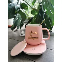 Mug keramik saharanana ( Box Package) Mug Hadiah set dengan pemanas