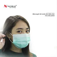 MASKER BEDAH 3 PLY NANKAI ANTI DEBU KESEHATAN IZIN KEMENKES NON MEDIS