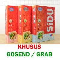 Kertas HVS Warna Sidu A4 80 gram (KHUSUS GOSEND/GRAB)