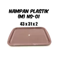 Nampan Coklat Baki Fast Food Tray Plastik Owl NS 01 Plastic Brown