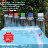 Botol Plastik Almond 250 ml - Botol Almond 250 ml SN PET