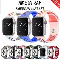 Strap Apple Watch Nike Iwatch 1 2 3 4 Sport Band Rainbow 42mm / 44mm
