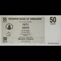 Uang Asing Zimbabwe 50 2006