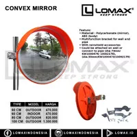 Convex Mirror 80 CM 800 mm Lomax Cermin Kaca Cembung Tikungan Outdoor