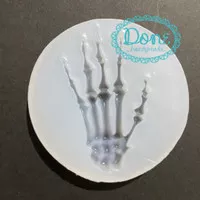 Skeleton hand mold tulang tengkorak resin clay fondant mold halloween