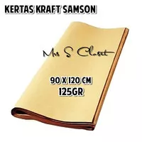 Kertas Samson Kraft / Kertas Kado Packing Cokelat Ukuran Plano 125 gr