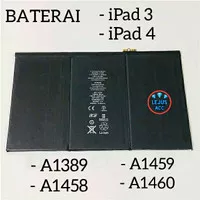 Baterai Battery iPad 4 iPad 3 - A1389 - A1458 - A1459 - A1460 original