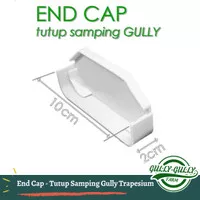 End Cap Gully Trapesium Tutup Samping NFT Talang Hidroponik Endcap