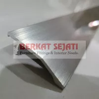 Profil Frame Handle Tarikan L Aluminium Alumunium LP 2420 SS/CP 3 Mtr