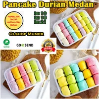 Pancake Durian Medan isi 21 / 15 / 10 Pancake Durian Mini Rainbow