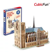 Puzzle 3D Mini Notre Dame de Paris Mainan Edukasi Anak Cubicfun