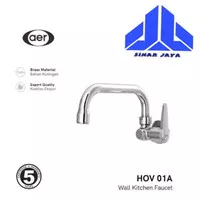 AER Kran Dapur-Keran Air Kuningan/Wall Kitchen Faucet HOV 01A