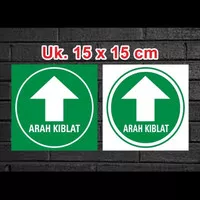 STIKER ARAH KIBLAT MASJID/MUSHOLA.stiker sign Rambu k3