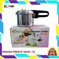 Panci Presto Murah Omicko 3 Liter 24Cm Alumunium Pressure Cooker