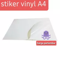 Stiker Vinyl Inkjet A4 kertas stiker label produk packaging print