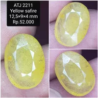 OBRAL PASTI MURAH NATURAL BATU MULIA YELLOW SAFIR CUTTING KRISTAL TOP