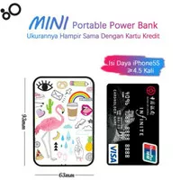 Card Power Bank 10000mAh 5V 2.1A Fast Charging Slim Power Delivery - Tetris