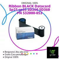 ribbon datacard Black sd160 sd260 sd360 sp25 sp35 Pn 532000-053